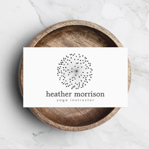 DANDELION STERNEXPLOSION LOGO on WHITE Visitenkarte