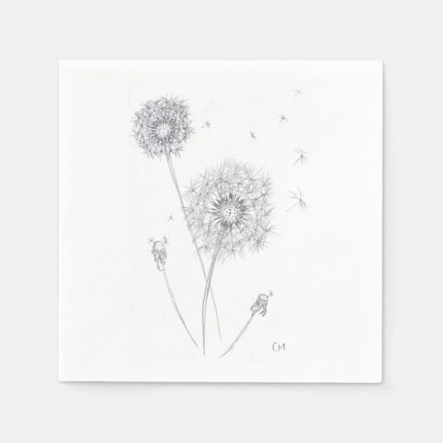 Dandelion Table Napkin Serviette (Vorderseite)