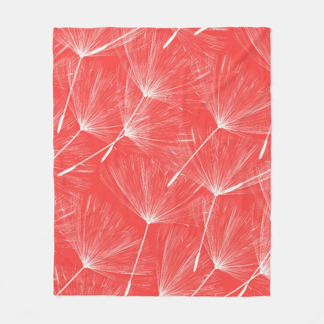 Dandelion-Träume fliegen in diesem vielseitigen Fl Fleecedecke (Vorderseite)