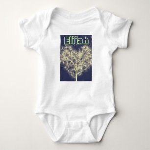 Dandelion träumt Personalisierten Baby Bodysuit. Baby Strampler