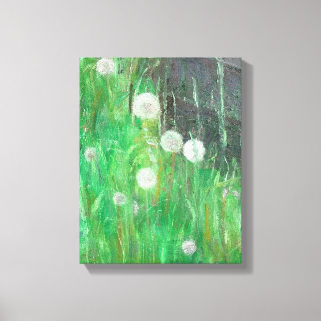 Dandelion Uhren im Grass 2008 Öl auf Leinwand (Vorderseite)