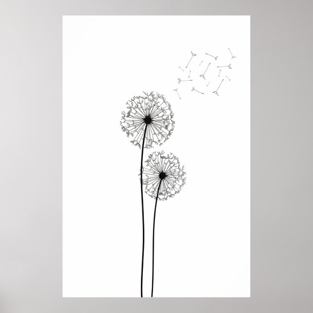 Dandelion Wall Art Poster (Vorne)