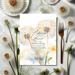 Dandelion Wedding Probe Dinner QR Code Einladung
