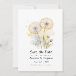 Dandelion Wedding Save The Date