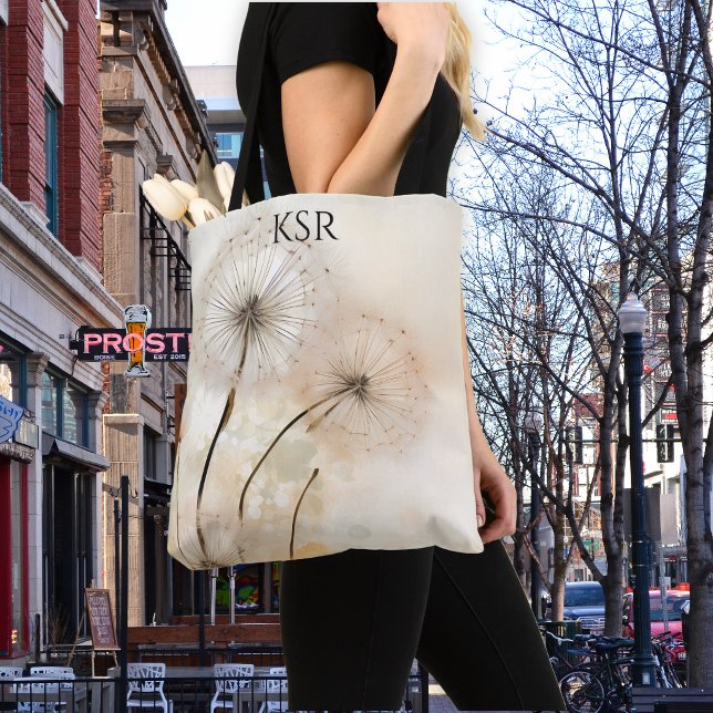 Dandelion Wish Monogram Tasche (Von Creator hochgeladen)
