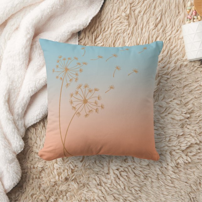 Dandelion Wish Ombre Twilight Throw Kissen (Decke)
