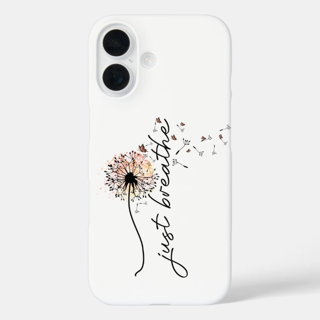Dandelion Wish Sunset Butterfly Design Yoga Case-Mate iPhone Hülle (Rückseite)