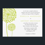 Dandelion Wishings Wedding Einladung<br><div class="desc">Moderne Einladungen zum Hochzeitsfeiern sind mit einer süßen Vektor-Illustration zweier Lüsterungen versehen. Das perfekte Design für Hochzeiten,  Hochzeiten,  Brautparty,  Jubiläumsfeiern,  Party,  etc. Kunst im Cocoa Studio</div>