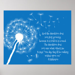 Dandelion wünscht Design Poster