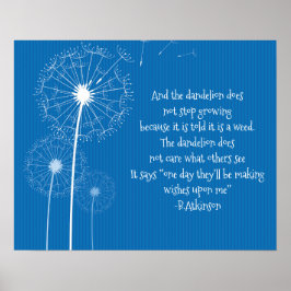 Dandelion wünscht Design Poster