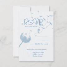 Dandelion wünscht eine Hochzeit auf weich Aquamari