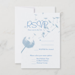 Dandelion wünscht eine Hochzeit auf weich Aquamari