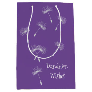 Dandelion wünscht Geschenktasche Mittlere Geschenktüte