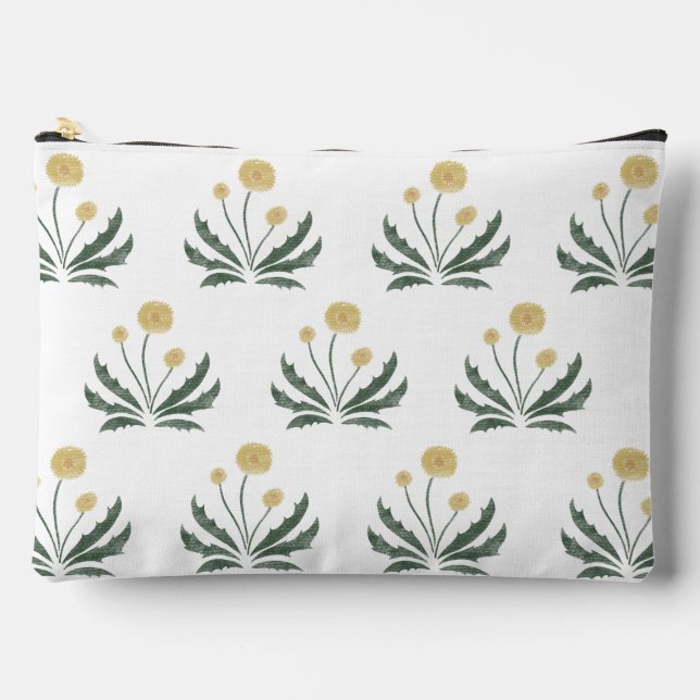 Dandelion Zipper Pouch - Groß Zubehörtasche (Vorderseite)