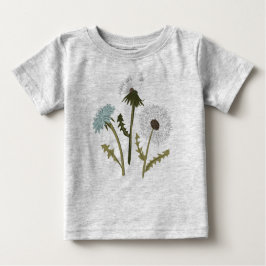 Dandelions Blue Gray Blume Baby T-shirt