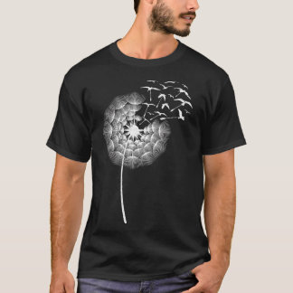 Dandelions Dove of Peace Bird Liebhaber Dandelion T-Shirt