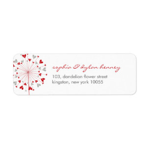 Dandelions Liebe Niedliche Sommer-Hochzeitsplattfo