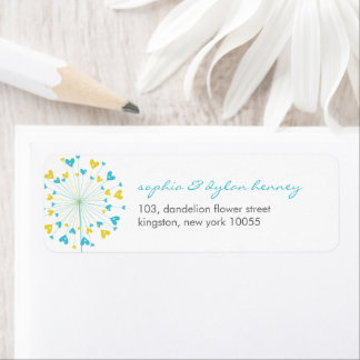 Dandelions Liebe Niedliche Sommer-Hochzeitsplattfo