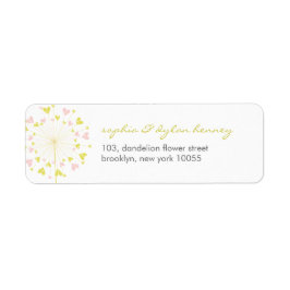 Dandelions Liebe Niedliche Sommer-Hochzeitsplattfo