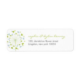 Dandelions Liebe Niedliche Sommer-Hochzeitsplattfo