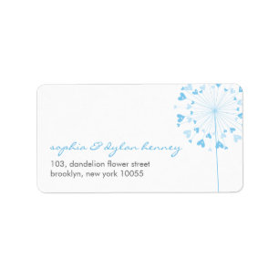 Dandelions Liebe Niedliche Sommer-Hochzeitsplattfo Adressaufkleber