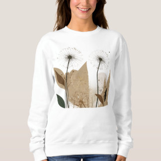 dandelions matisse style sweatshirt