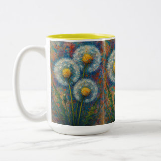 Dandelions Zwei-Tone-Tasse Zweifarbige Tasse