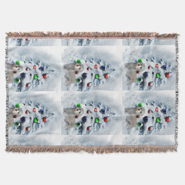 Dandie Dinmont Christmas Decke (Vorderseite)