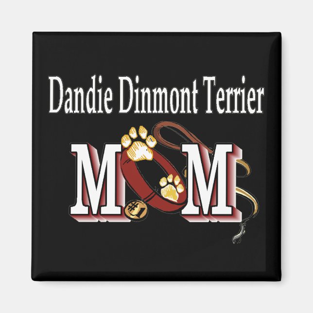 Dandie Dinmont Mama Gifts Magnet (Vorne)