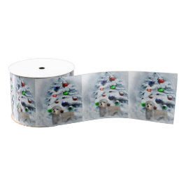 Dandie Dinmont Terrier Christmas Ripsband
