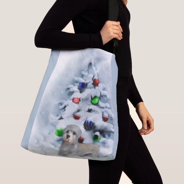 Dandie Dinmont Terrier Christmas Tragetaschen Mit Langen Trägern (Von Nahem)