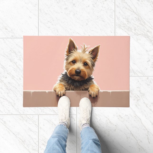 Dandie Dinmont Terrier Fußmatte Kunst (Indoor)