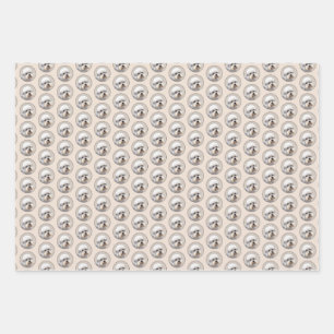 Dandie Dinmont Terrier Gemälde Originale Hunde Kun Geschenkpapier Set