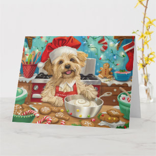 Dandie Dinmont Terrier Holiday Baking: Weihnachten Karte
