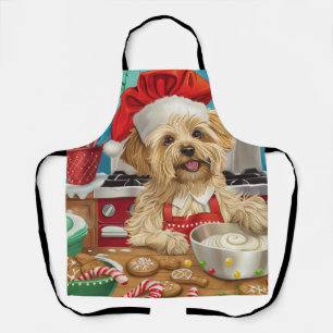 Dandie Dinmont Terrier Holiday Baking: Weihnachten Schürze