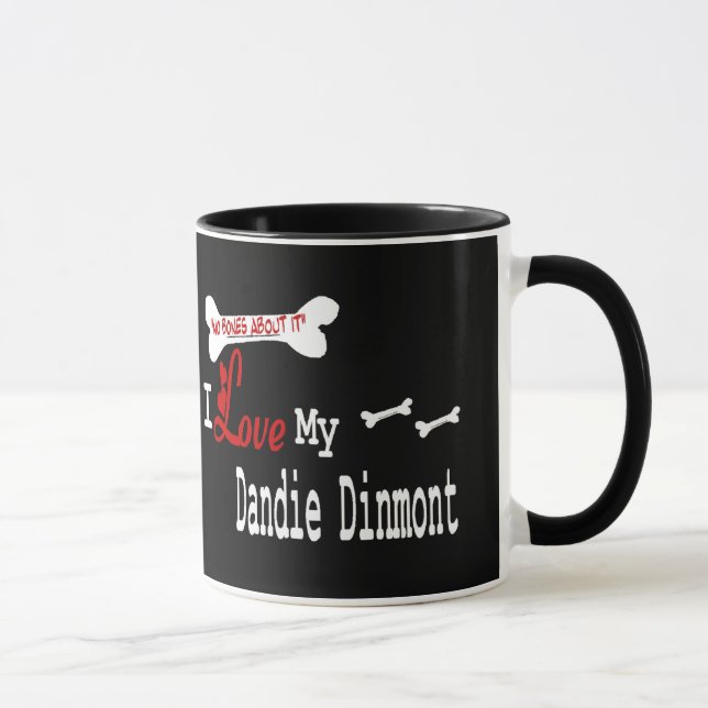 Dandie Dinmont Terrier (I Liebe) Tasse (Rechts)