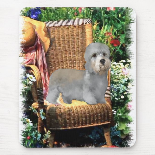 Dandie Dinmont Terrier Kunstgewerbe Mousepad (Vorne)
