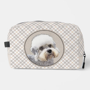 Dandie Dinmont Terrier Malerei Originale Hunde Kun Waschbeutel