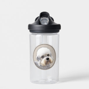 Dandie Dinmont Terrier Malerei Originale Hundekuns Trinkflasche