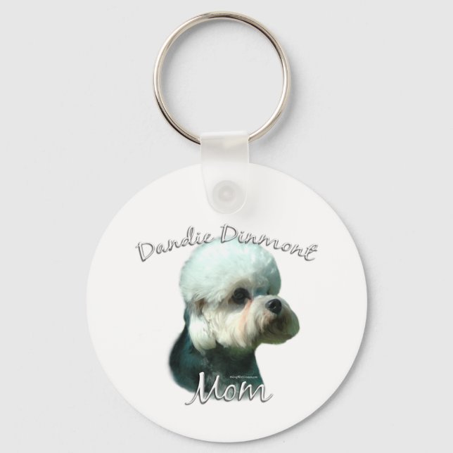 Dandie Dinmont Terrier Mama 2 Schlüsselanhänger (Vorderseite)