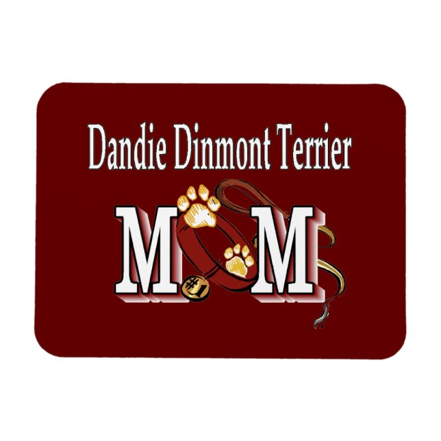 Dandie Dinmont Terrier Mama Gifts Magnet (Horizontal)