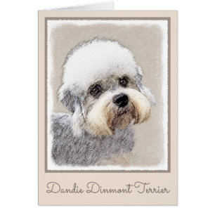 Dandie Dinmont Terrier Painting Original Dog Art