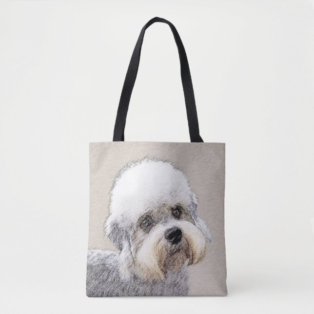 Dandie Dinmont Terrier Painting Original Dog Art (Vorderseite)