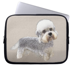 Dandie Dinmont Terrier Painting Original Dog Art Laptopschutzhülle