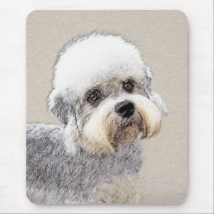 Dandie Dinmont Terrier Painting Original Dog Art Mousepad