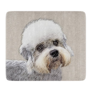 Dandie Dinmont Terrier Painting Original Dog Art Schneidebrett