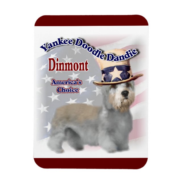 Dandie Dinmont Terrier Politischer Humor Magnet (Vertikal)