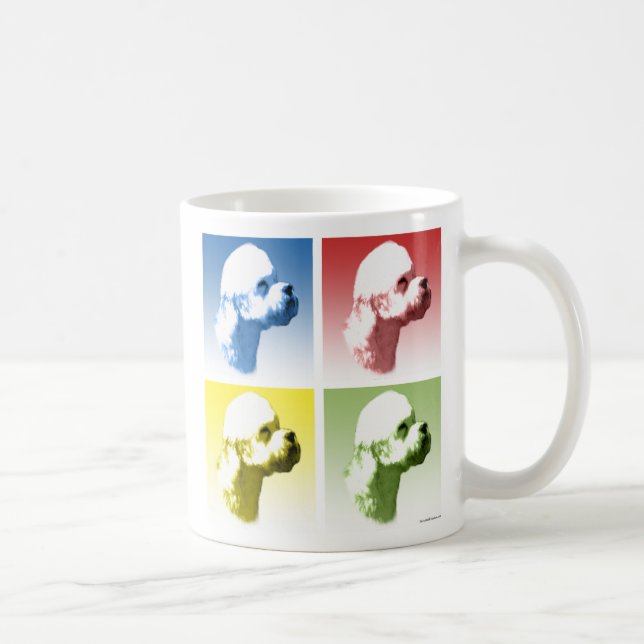Dandie Dinmont Terrier Pop Art Tasse (Rechts)