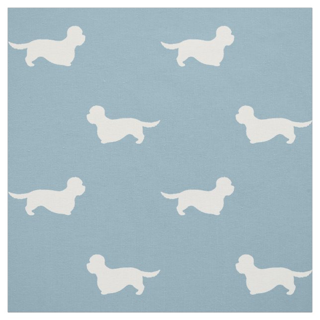 Dandie Dinmont Terrier-Silhouette-Muster Stoff (Muster)