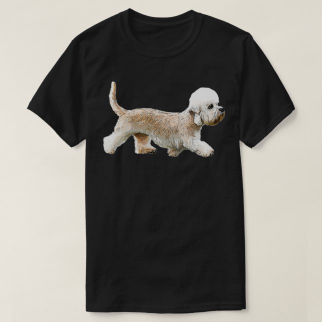 Dandie Dinmont Terrier T-Shirt (Design vorne)
